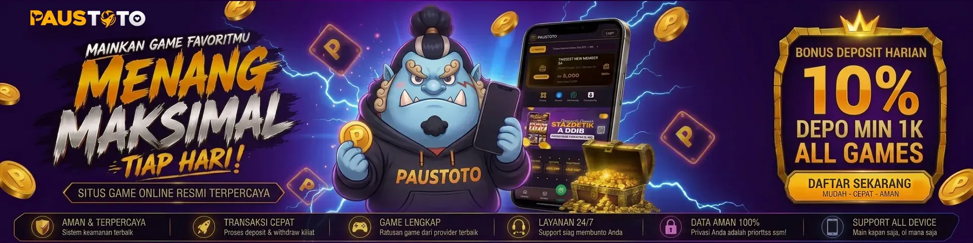 Banner Situs Game Online Terpercaya